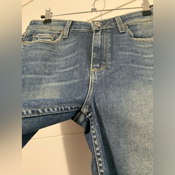 Flare PAIGE Pieced Colette Crop Jean in Kenya Distressed size 29 - Picture 11 of 16